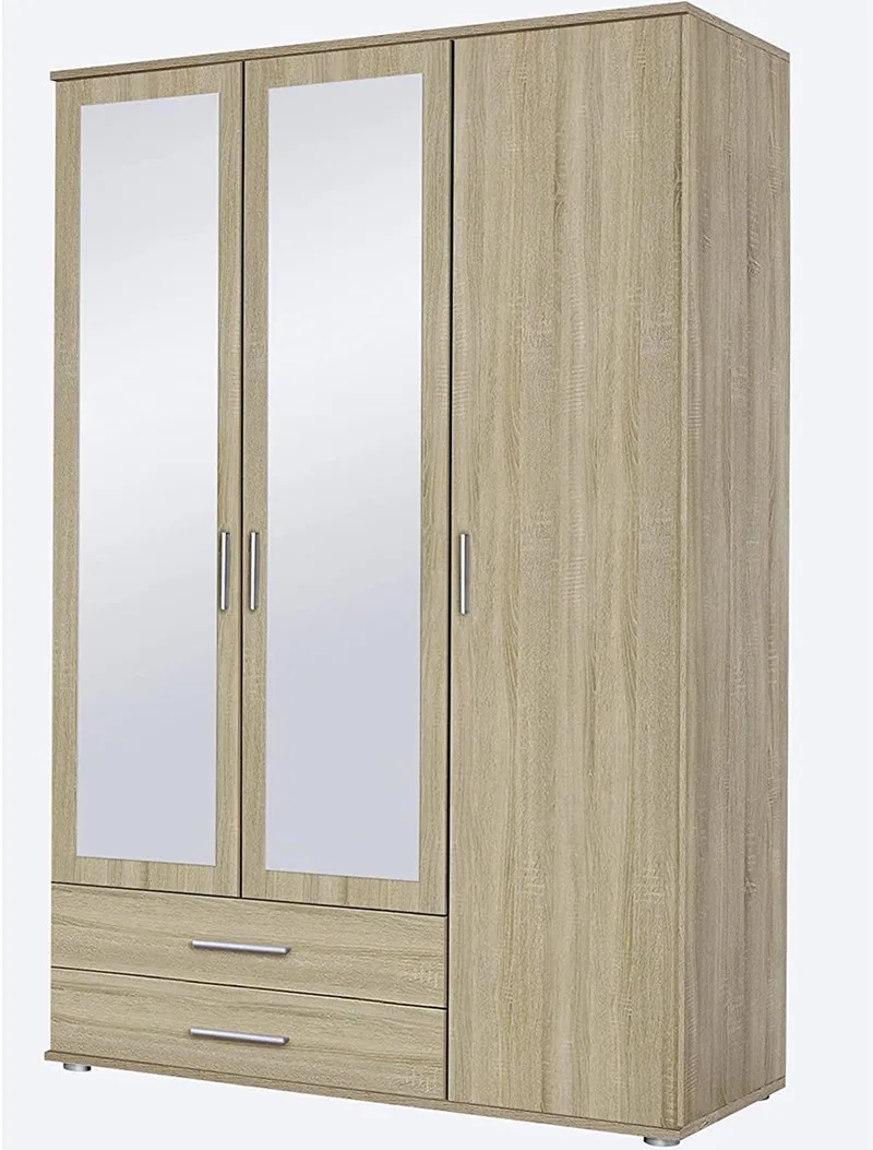 Popular Closet High Classical Foreign Joint Cabin 6 Feet High Natural Pakistan Dark Grey Wardrobe