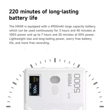 Godox MA5R 5W 1800K-10000K RBG LED Light Magnetic Charging Full-Color Mini on Camera Lights Live Outdoor Selfie Fill Lighting detail image