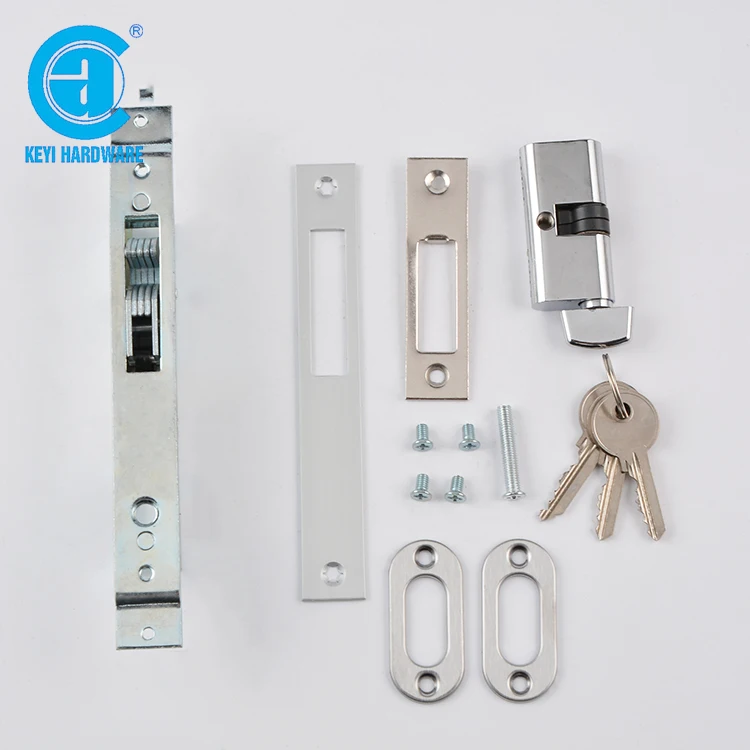 South Africa Double Side Opening Iron&Zinc Alloy Cylinder 41054 Double Door Hook Lock for Mortise Door Lock Hardware Accessories