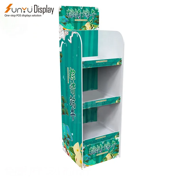 Factory Customized Wholesale PVC Material Retail Food Display Stand Supermarket Food Display Rack