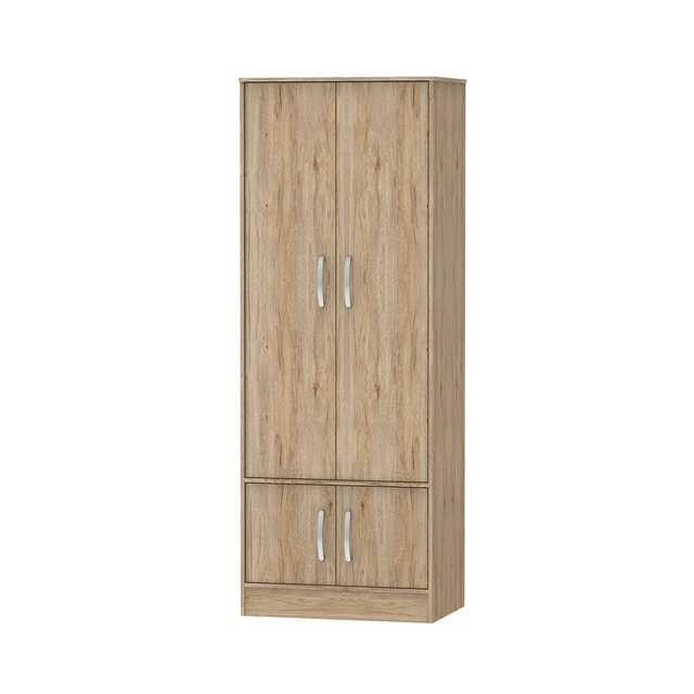 4 Door Closet Wardrobe Homestay Apartment Use Wardrobe Clothes Simple Wood Wardrobe Cabinet