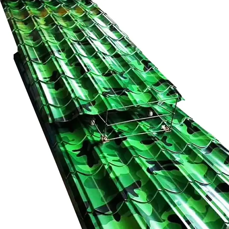 Металлические кровельные листы с цветным