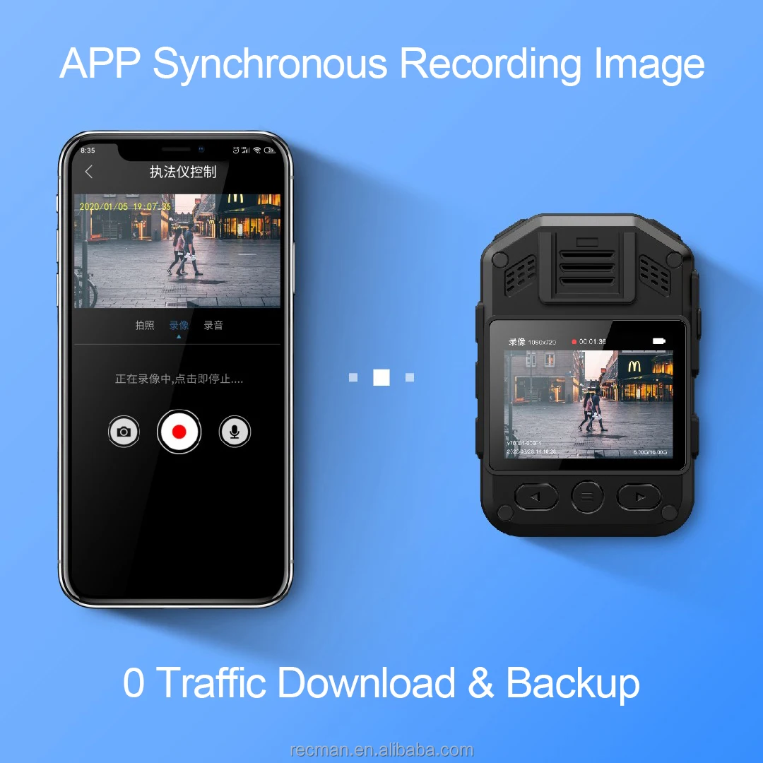 High Quality Ip67 Waterproof Body Camera Law Enforcement Camera Night