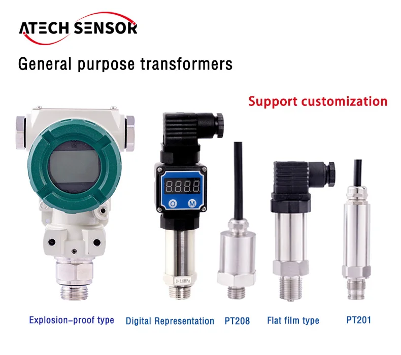 Atech  Pressure Sensor Wifi 4G NB IOT Wireless Pressure Sensor Transmitter With Display