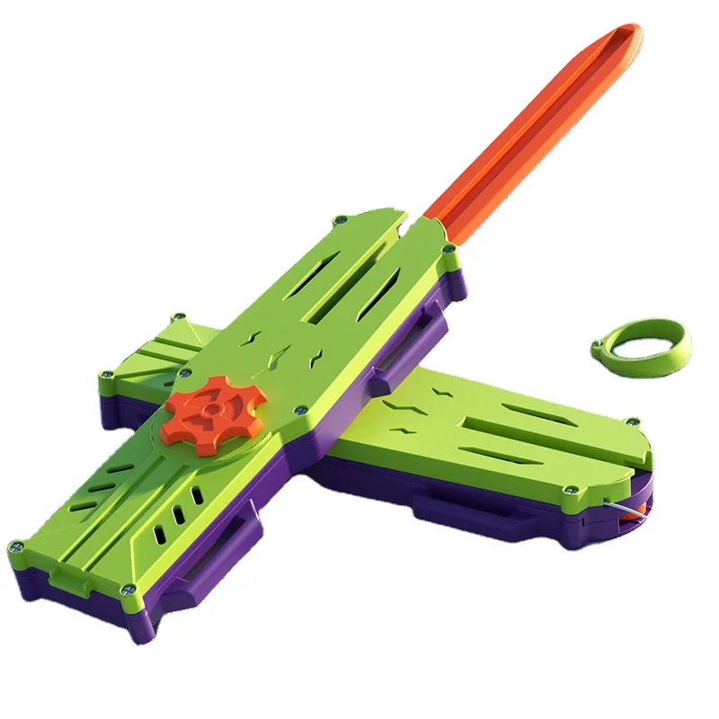 New 2024 Assassin Cuff Arrow Turnip Knife Retractable Sword Turnip Sword Loeb Catapult Shrinkable Kids Toy Ninja Sword Toy