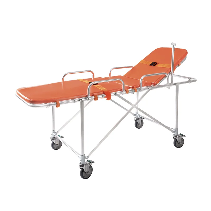 Hospital Emergency Rescue Aluminum Alloy Ambulance Floding Stretcher