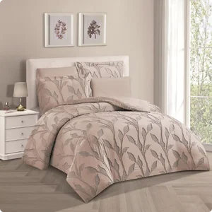 Brushed Microfiber Duvet Cover Set 6 Pcs King Size, Navy Blue Reversible Lightweight Summer Bedding Set