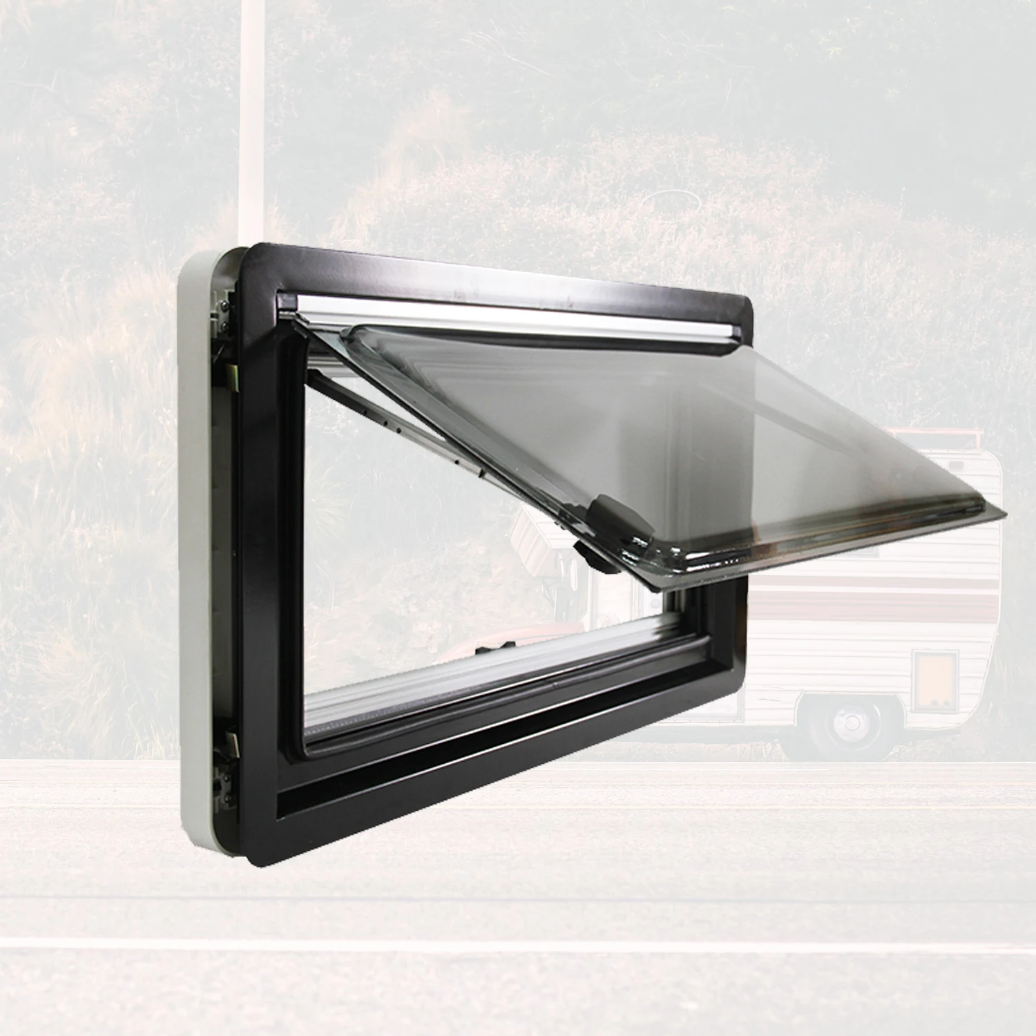 High Quality  Maygood Right Angle caravan Window Side Window Rv Window With Fly Screen Rv Accessories