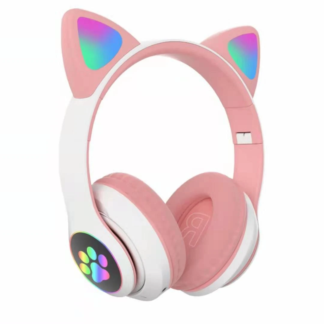 Cat Ear Wireless Bt Headset For Girl 