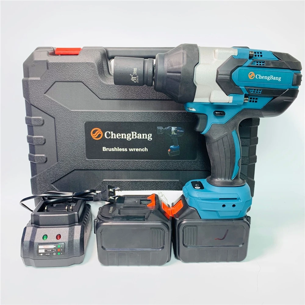 2000-метровый промышленный перезаряжаемый литиевый бесщеточный Электрический ударный ключ с высоким крутящим моментом 3/4