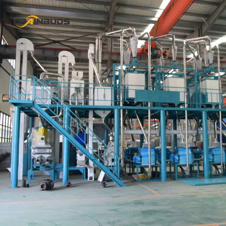 Mini Ground Maize Grain Processing Machinery Flour Mill