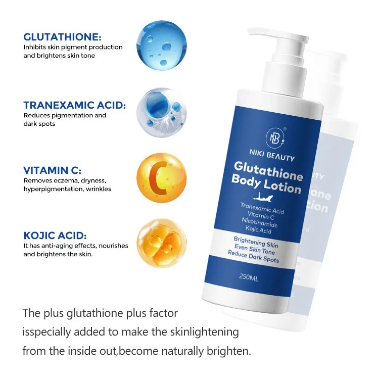Wholesale Glutathione Body Lotion Kojic Acid Vitamin C Coconut Fragrance  for Skin Brightening Deep Hydration All Skin Types| Alibaba.com