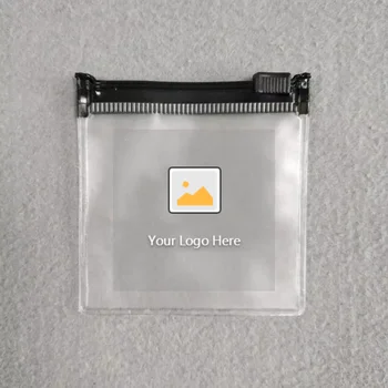 Fashion Custom Ziplock Jewelry Packaging Bag Biodegradable ,PVC Clear Mini Zipper Pouch Jewelry /Necklace Zipper Bag