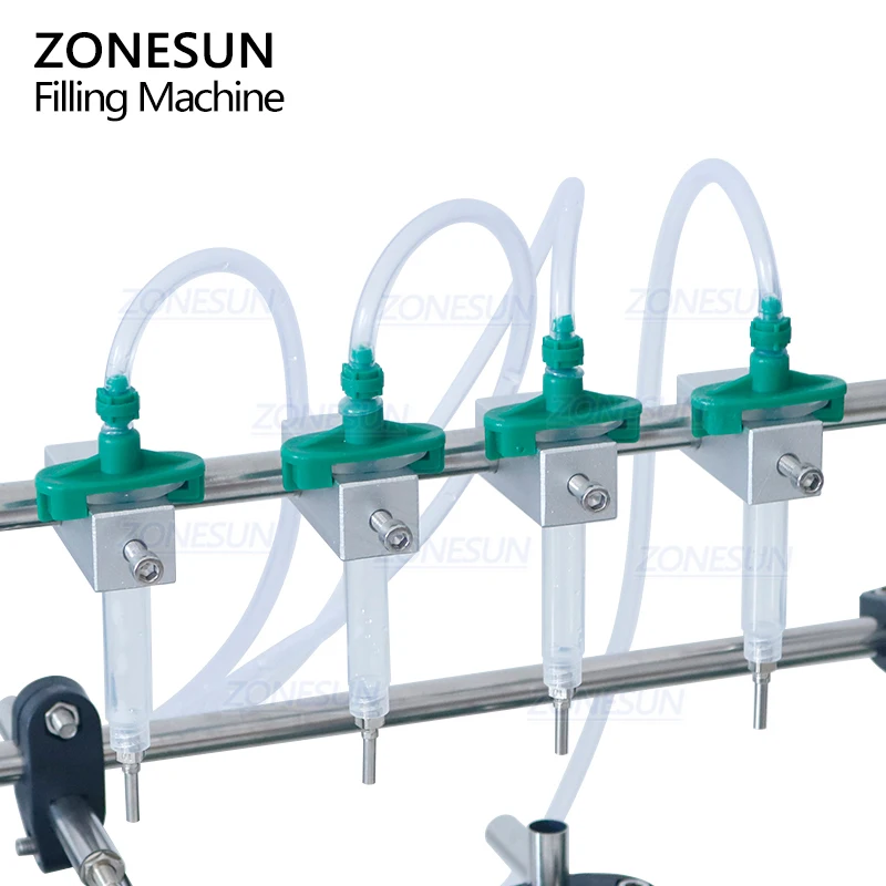 ZONESUN ZS-DTPP100C4 Peristaltic Pump Small Bottle Vial Essential Oil Perfume Eyedrops Liquid Filling Machine With Conveyor - Image 4
