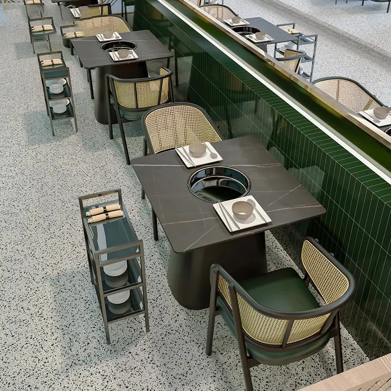 Japanese Restaurant Furniture Booth Sofa Chair Korean Bbq Tables For