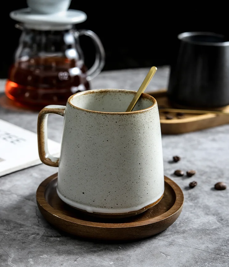 Vintage Japan Style Stoneware Cup: Reactive Glaze Ceramic Tea/Coffee ...