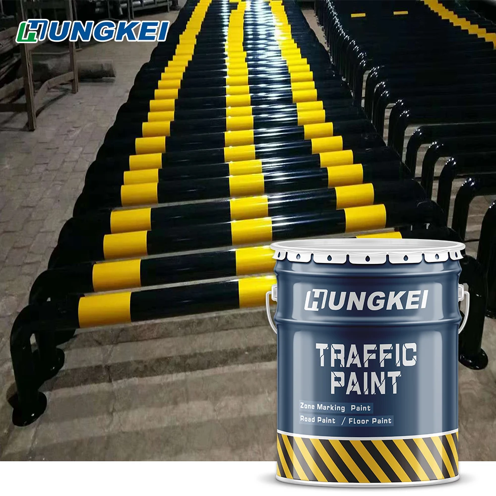 Yellow and White Color Cold Plastic Highway Road Traffic Line Marking Paint