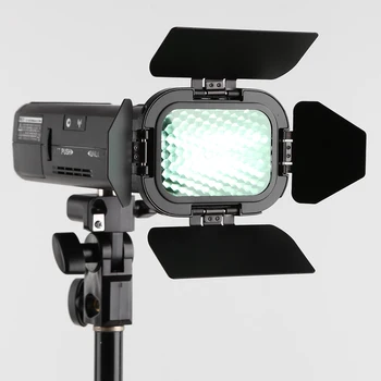 Godox BD-07 Barn Door With Detachable Honeycomb Grid and 4 Color Gel Filters for Godox AD200 Pocket Speedlite