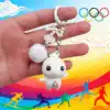 Pleasant Goat Pom-Pot Keychain