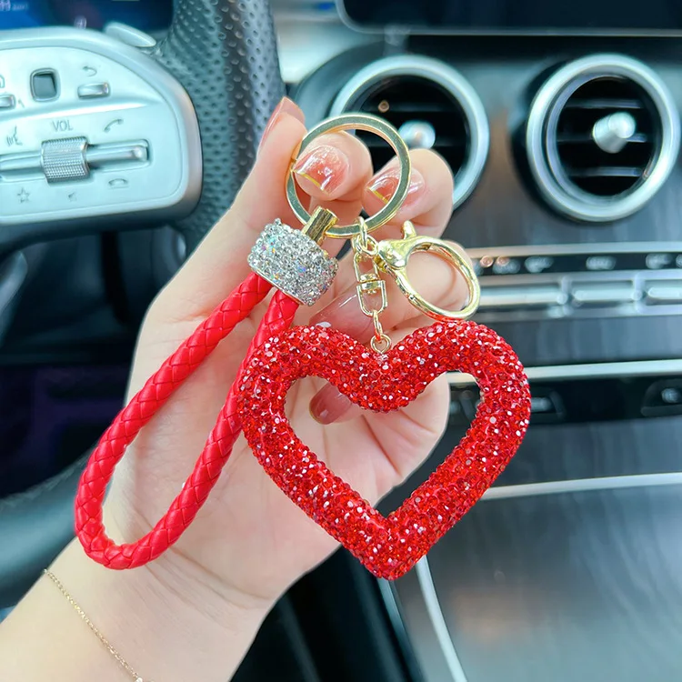 keychain holder heart keychain for car