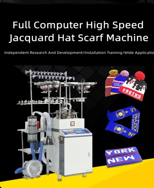 Fully Jacquard Automatic Scarf Making Machine - China Cap Hat Knitting  Machine on Sale, Cap Hat Knitting Machine