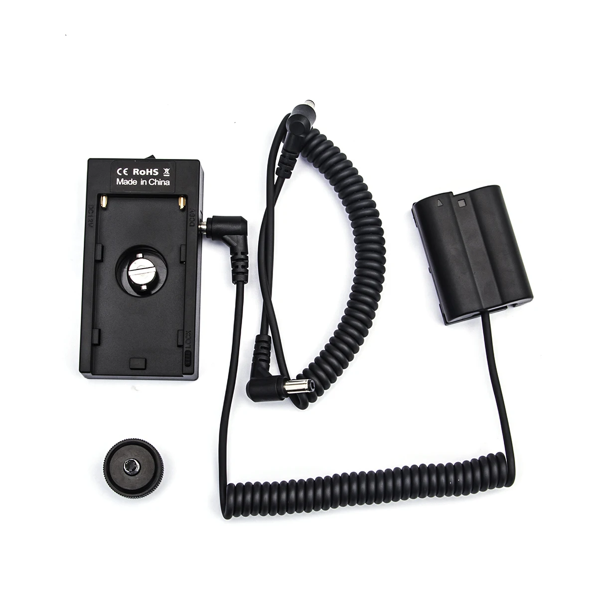 Portable EN-EL15 Dummy Battery with Adapter Plate to EN-EL15 Dummy Battery Power System for Nikon D600 D610 D700 D800