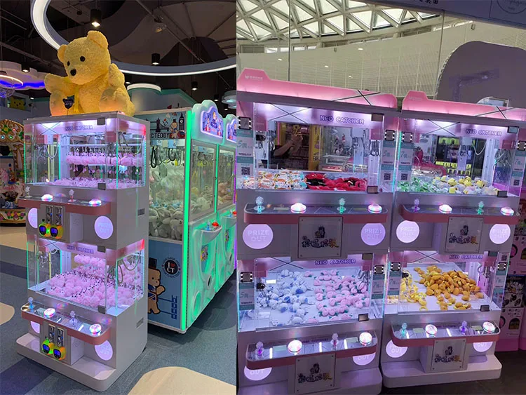 Coin Operated 4 Players Claw Crane Game Machine for Sale
