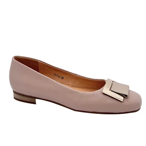 New Arrival High Quality Women Cowhide Leather Shoes Flat Shoes Ladies