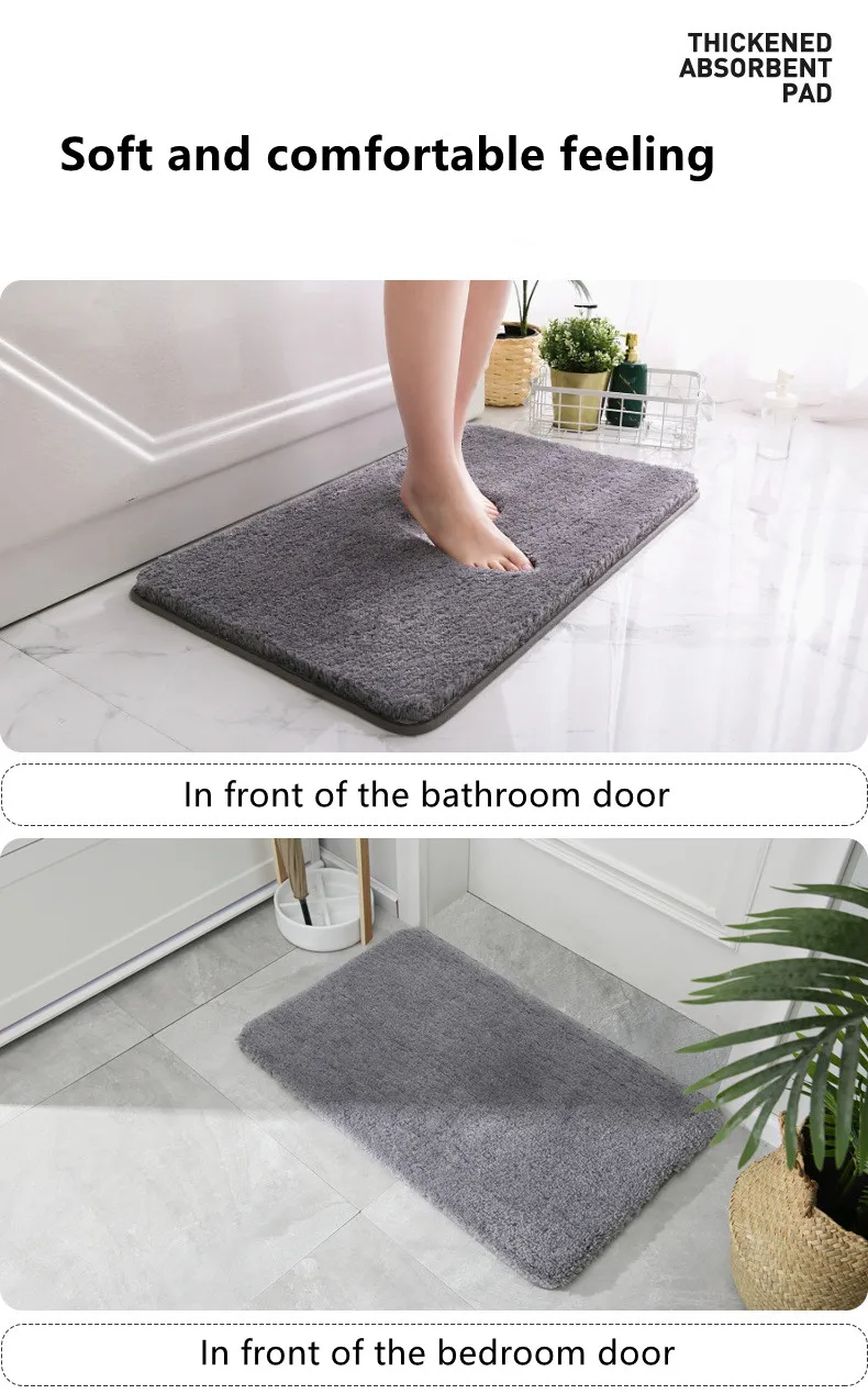 Best Selling Non Slip Environmental Protection Bathroom Mat Bedroom Living Room Mat details