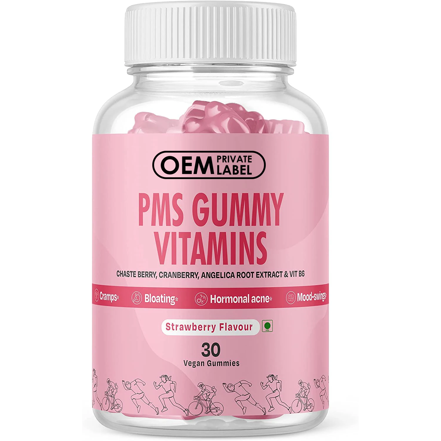 Pms Gummies Vitamin Bloating Relief,Period Cramps & Hormone Balance