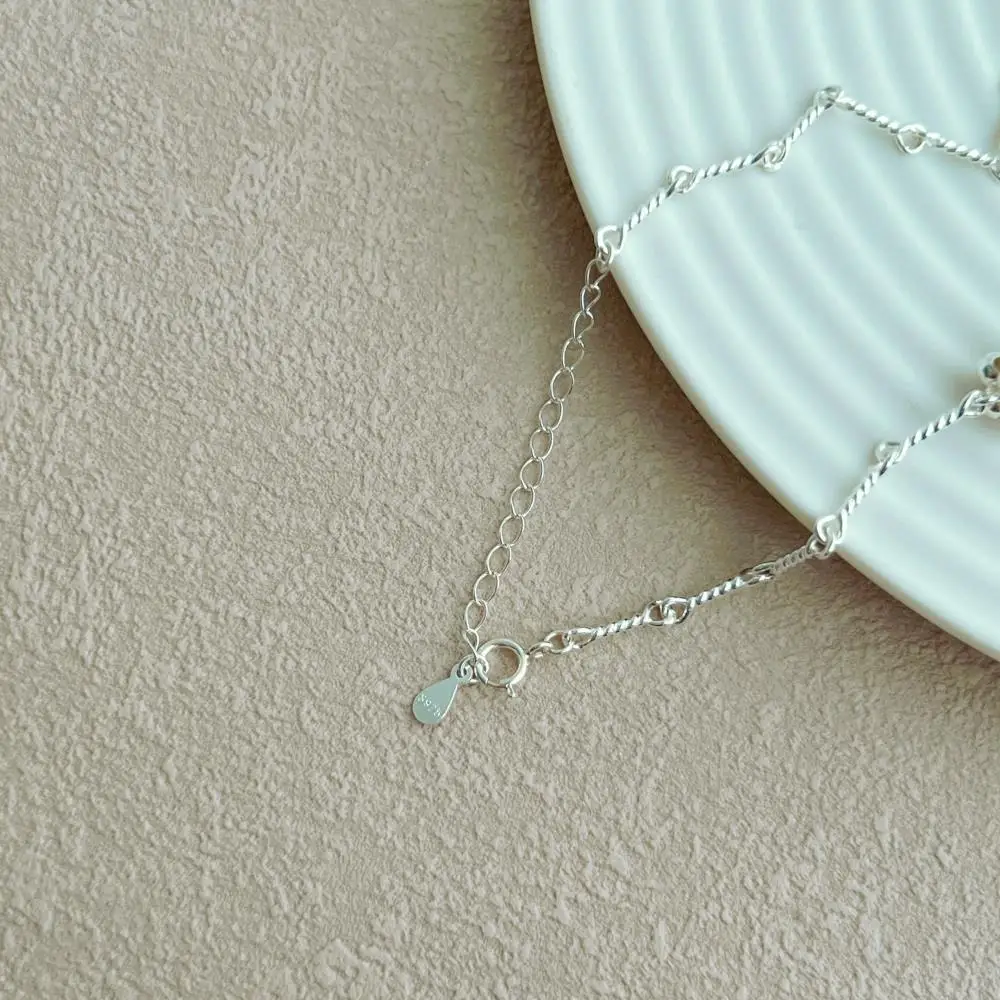 KAKODIY Paperclip Chain 925 Sterling Silver 5A Zircon Shell Star Pendant Bracelet for Women detail 2