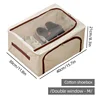 Beige double window M