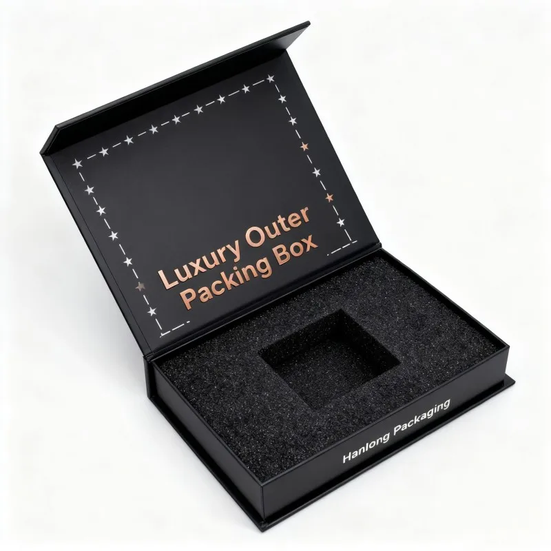 Wholesale Cardboard Package with Foam Insert  Foil Stamp Credit Card Boxes Luxury Package for Card  Customized