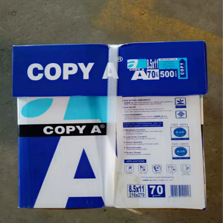 A Copy Paper A4 80 gsm, 75 gsm, 70 gsm 500 sheets doubleA 80gsm  paper one copy paper