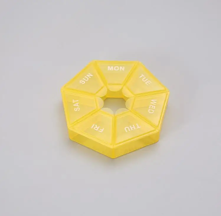 Portable 7 Days Pill Storage Box Travel Medicine Tablet Holder