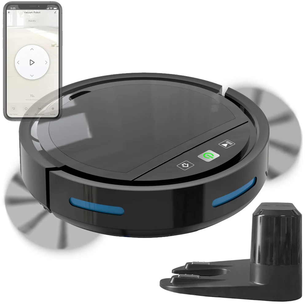 Auto Charge Tuya Smart Robot Vacuum Cleaner Floor Cleaning Sweeper Wifi APP Voice Control Works With Alexa Google Assistant