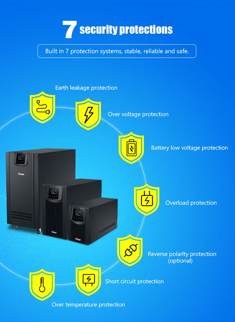 Power Inverter 220V Line Interactive UPS 6500VA Pure Sine Wave UPS