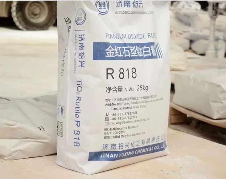 Titanium Dioxide R818 R838 Rutile Grade Paint Raw Materials High Purity White Pigment Bluestar Titanium Dioxide Titanium R878