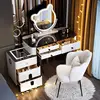 White and black 99-table charging cabinet, mirror, flower fairy