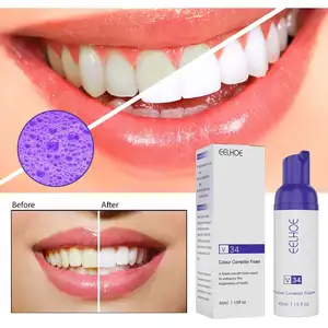 Costom Teeth Cleansing Stains Removes Breath Freshen Teeth Whitening Mousse Oral Hygiene Mousse Foam Portable Travel Toothpaste