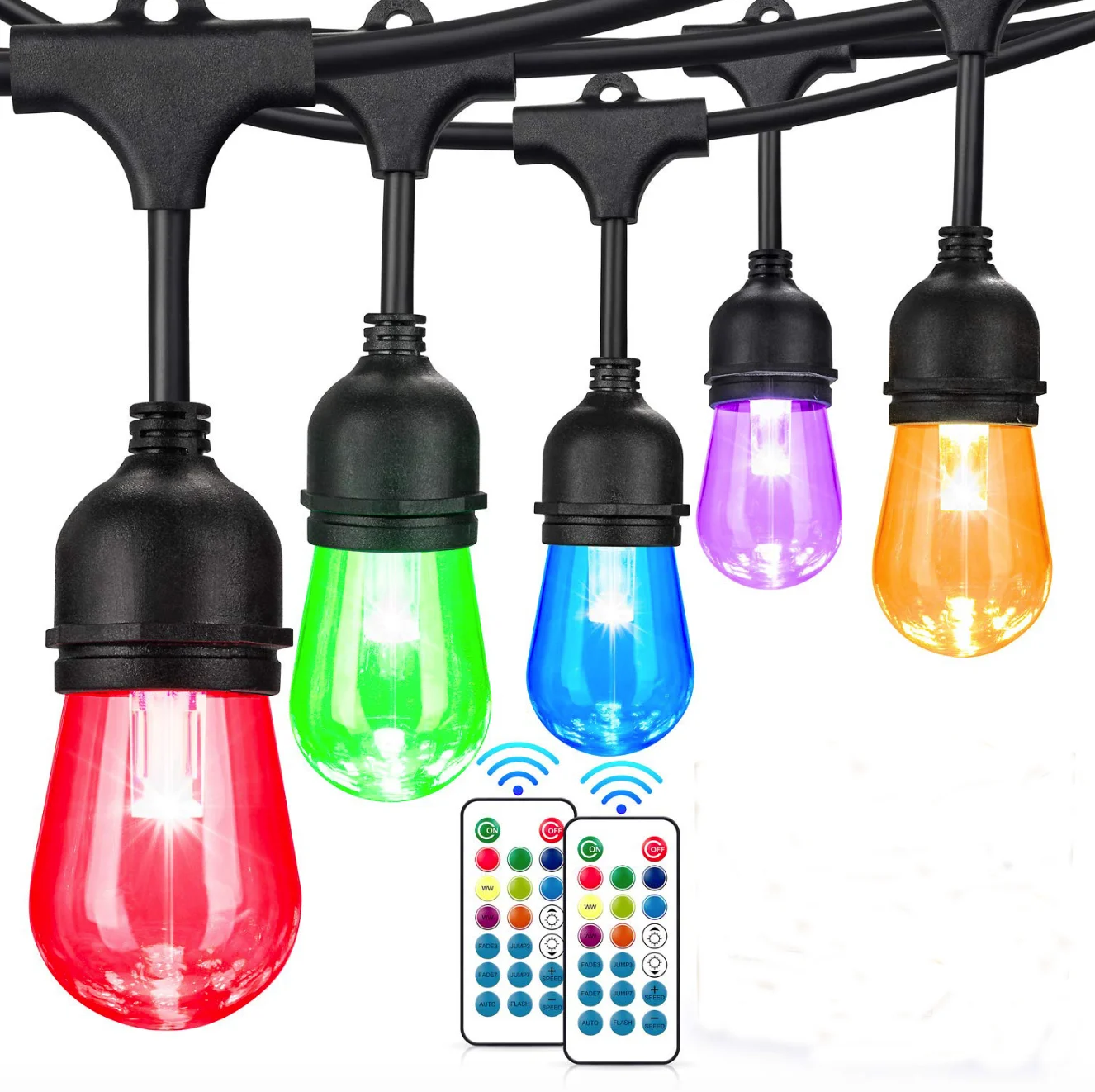 S14 RGB String Lighting Remote Control Bulbs