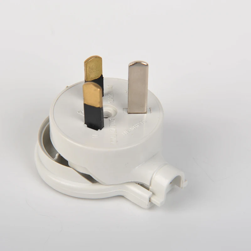 SAA Australia Standard 3 Pin Side Entry Top White Rewireable Plug Top 10 Amp Side Flat Entry Extension Electric Wall Plug  AC