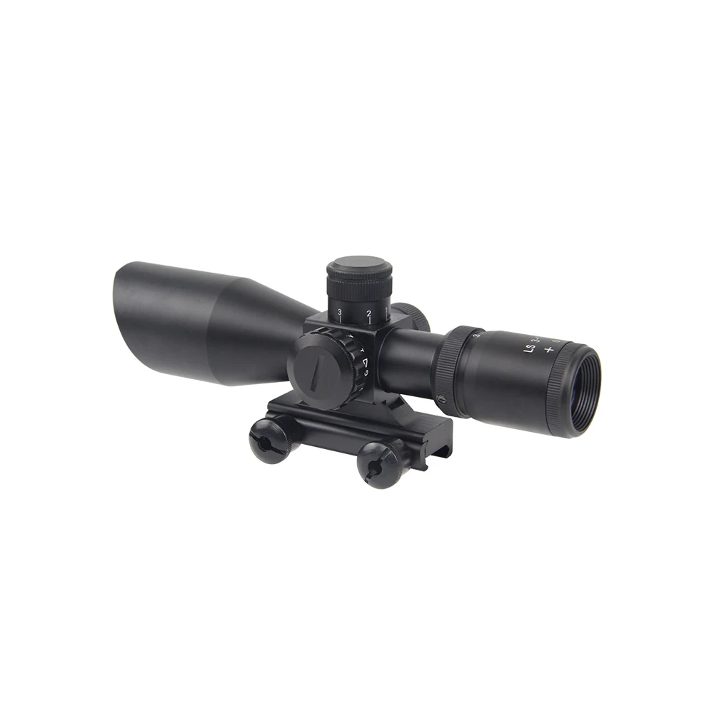  3-9X40 Red Green Illuminated Scope Fit For 20mm