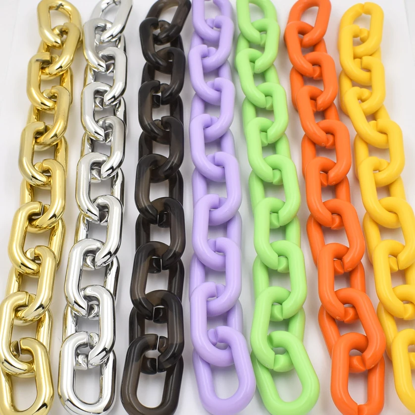 HONGWEINC Acrylic Chain/Plastic Chain/Clear Chain/Hand Bag  Chain/Replacement Chain Strap Blue Pink Brown Acrylic Chain Luxury Strap  Resin Shoulder