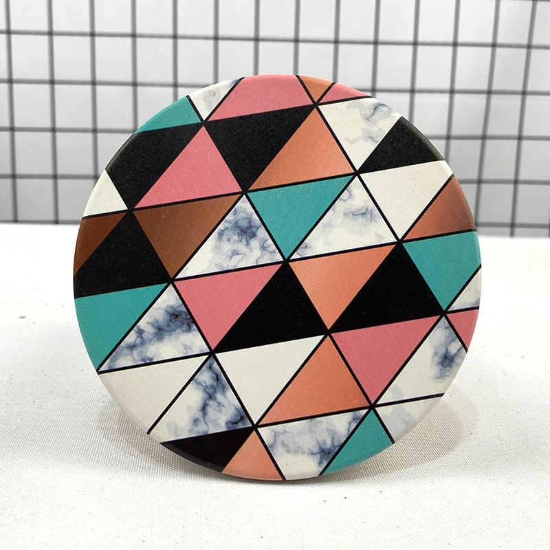 Free Sample Custom Printed Ceramic Coasters Low MOQ 100Pcs Factory Manufacturing Thickness 5mm