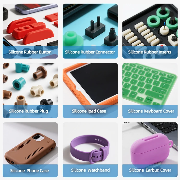 Custom Insulation  High-Temperature Resistant Silicone Rubber Components Gaskets & Seals  for Electrical Equipment