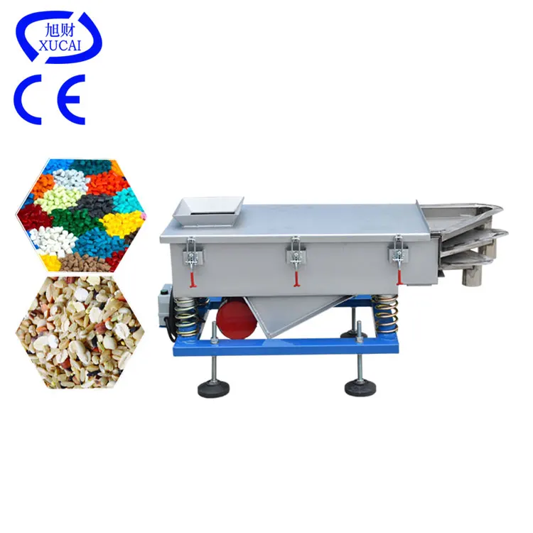 High Efficiency Vibration Sieve square Linear Wood Pellets Vibrating Sieve Plastic Vibratory Sifter Screen