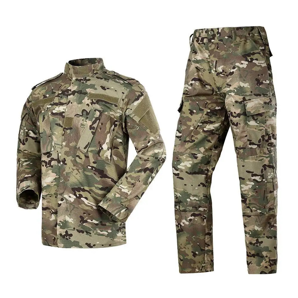 YF Camo Black Ripstop Tactical Uniform Breathable ACU Uniform Cheap Security Uniforms for Sale