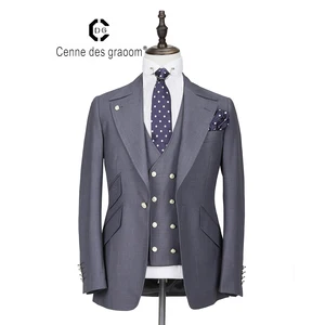 Perfect Quality Wool Fabric Slim for Man Suit Men's Long Suits for Sale Set