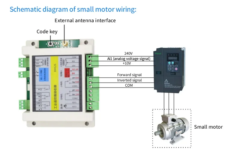 Professional Wireless Joystick Remote Control for Crane Hoist Welding Roller Handheld Box Controller